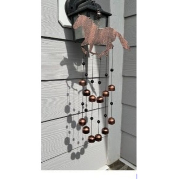 New 24" H Galloping Horse Wind Chimes for Outside Unique Horse - Picture 1 of 1